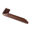 Antique bronze S2 precision Allen wrench for small metric fasteners and compact repair kits