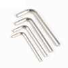 Nickel plated imperial long arm Allen wrench made from carbon steel for inch size fasteners
