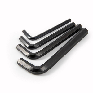 Black oxide imperial Allen wrench tool made from carbon steel for inch size workshop maintenance