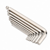 Nickel plated wide range ball end Allen wrench made from carbon steel with 1.5mm to 19mm size range