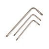 Nickel plated security Torx L key wrench with center hole star tip