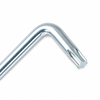 Zinc plated Torx L key wrench with carbon steel body and standard or security tip option