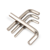 DIN911 nickel plated long arm hex key made from carbon steel for 1.5mm to 8mm metric fasteners