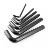 Heavy duty black oxide long arm Allen wrench made from carbon steel with 1.5mm to 36mm size range