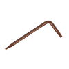 Bronze S2 security star Torx wrench with center hole for anti-tamper fasteners
