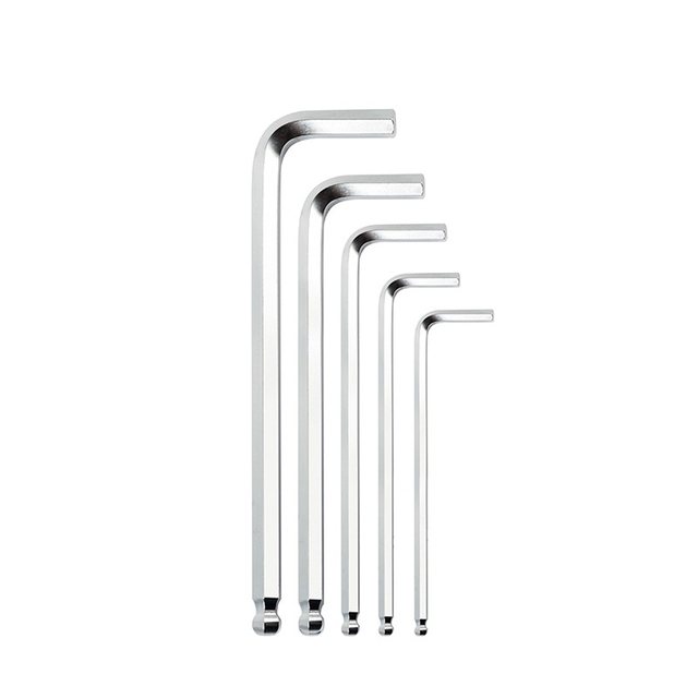 Matte finish precision ball end Allen wrench made from carbon steel for workshop repair kits