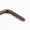 Bronze S2 security star Torx wrench with center hole for anti-tamper fasteners