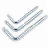 Zinc plated Torx L key wrench with carbon steel body and standard or security tip option