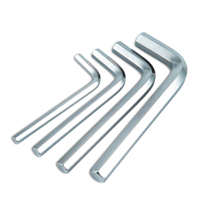 Zinc plated long arm Allen wrench made from carbon steel for wholesale metric fastener supply