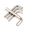 Nickel plated imperial long arm Allen wrench made from carbon steel for inch size fasteners