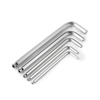 Matte finish ultra reach ball end Allen wrench with 1.5mm to 32mm size range for deep machinery access