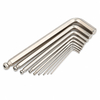 Nickel plated wide range ball end Allen wrench made from carbon steel with 1.5mm to 19mm size range