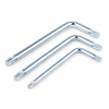 Zinc plated Torx L key wrench with carbon steel body and standard or security tip option
