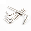 DIN911 nickel plated long arm hex key made from carbon steel for 1.5mm to 8mm metric fasteners