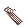 Antique bronze S2 precision Allen wrench for small metric fasteners and compact repair kits