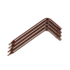 Bronze S2 security star Torx wrench with center hole for anti-tamper fasteners