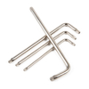 Nickel plated security Torx L key wrench with center hole star tip