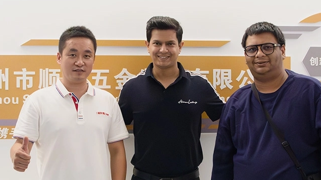 Indian Customers Visit Shuntai Factory To Discuss Hex Key Wrench Purchase Plan
