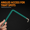 4mm Extended L Shape Ball End Hex Wrench with Dipped Plastic Handle for Professional Assembly