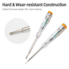 Transparent voltage tester screwdriver Model 1704 with AS handle and 40Cr steel shaft