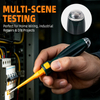Insulated dual head voltage tester screwdriver model H-03 with yellow black AS handle and 40Cr steel rod