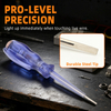 Lightweight straight head voltage tester screwdriver model H-01 with AS handle 40Cr steel rod and 14g body weight