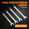 Professional chrome plated metric combination wrench set