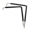 T15 extended L shape plastic handle Torx wrench with nickel plated head