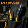 Insulated dual head voltage tester screwdriver model H-03 with yellow black AS handle and 40Cr steel rod