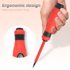 Removable double end voltage tester screwdriver with PP TPR soft grip handle and 40Cr steel bit