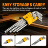9 Piece Matte Torx Key Set Carbon Steel T10 to T50