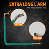 4mm Extended L Shape Ball End Hex Wrench with Dipped Plastic Handle for Professional Assembly