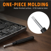 Micro slotted precision screwdriver with matte CR-V steel body and non slip grip for electronics repair