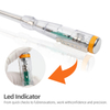 Transparent voltage tester screwdriver Model 1704 with AS handle and 40Cr steel shaft