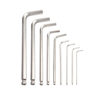Nickel plated extra long ball end Allen wrench made from carbon steel for deep installation work