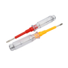 Professional transparent voltage test screwdriver model 999 with AS insulated handle and 40Cr probe