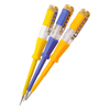 Compact neon circuit tester screwdriver with transparent AS insulated handle and 40Cr steel tip