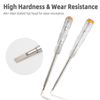 Slim transparent voltage test screwdriver model 1703 with 16mm handle and 40Cr probe