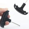Compact Nickel Plated Mini T Handle Hex Wrench Product Image
