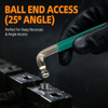 4mm Extended L Shape Ball End Hex Wrench with Dipped Plastic Handle for Professional Assembly