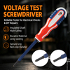 Model NS-01 compact dual head voltage tester screwdriver with red blue white PP TPR handle and 40Cr steel rod