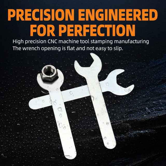 Ultra slim single open end wrench with zinc plated finish for narrow space maintenance