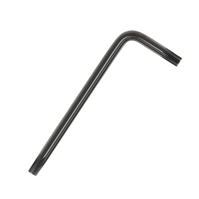 Black oxide standard star Torx wrench with L type body and standard Torx tip