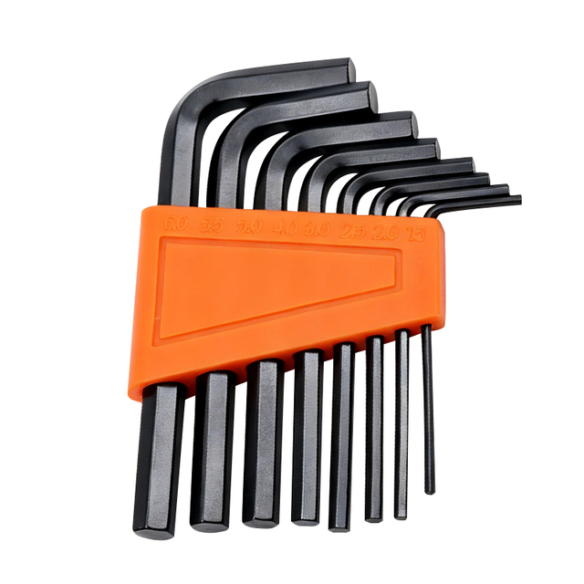 Portable Black Oxide Flat End Hex Key Set Product Image
