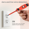 Removable double end voltage tester screwdriver with PP TPR soft grip handle and 40Cr steel bit