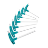 Matte ergonomic T handle Allen wrench made from 40Cr steel for continuous assembly and production line maintenance
