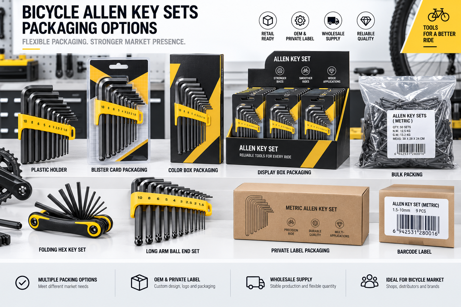 OEM Packaging for Bicycle Allen Key Sets