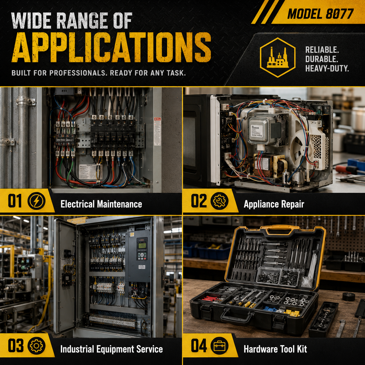 Heavy duty dual head voltage tester screwdriver application in electrical maintenance appliance repair industrial equipment service and tool kits