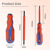 Ergonomic Dual Tip Electrical Voltage Tester Screwdriver Product Image