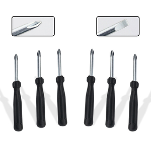Industrial Black Handle Dual Purpose Screwdriver Product Image